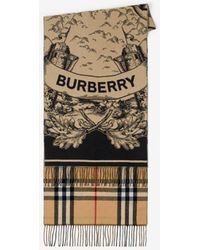 Burberry - Ekd Cashmere Reversible Scarf - Lyst