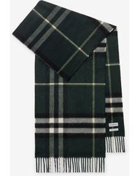 Burberry - Check Cashmere Scarf - Lyst
