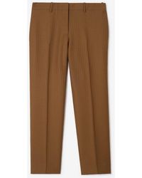Burberry - Wool Mohair Tailored Trousers - Lyst