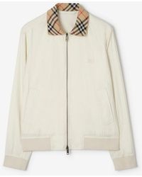 Burberry - Gabardine Glenfields Harrington Jacket - Lyst