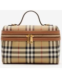 Burberry - Check Vanity Bag​ - Lyst