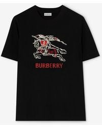 Burberry - Heart Knight Cotton T-Shirt - Lyst