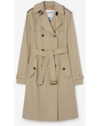 Burberry - Long Silk-Lined Tropical Gabardine Foxfield Trench Coat - Lyst