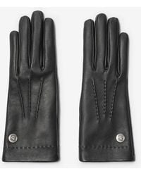 Burberry - Leather Gloves - Lyst