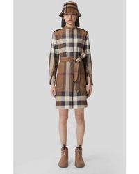 plus size burberry print dress