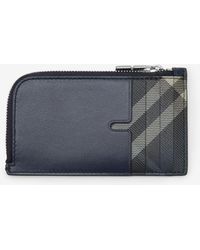 Burberry - Pop Check Zip Card Case​ - Lyst
