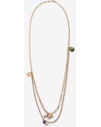 Burberry - Charm Double Layer Necklace​ - Lyst