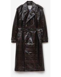 Burberry - Long Check Hoxton Trench Coat - Lyst