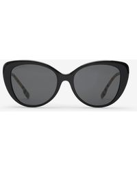 Burberry - Check Oversized Sunglasses - Lyst