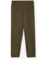 Burberry - Landscape Label Cotton Jogging Pants - Lyst