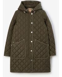 Burberry - Quilted Nylon Coat - Lyst