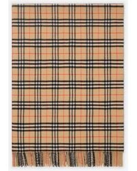 Burberry - Check Wool Cashmere Blanket - Lyst