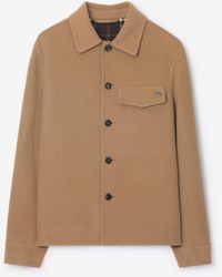 Burberry - Wool Overshirt - Lyst