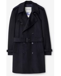 Burberry - Mid-Length Cashmere Hastings Trench Coat - Lyst