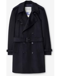 Burberry - Mid-Length Cashmere Hastings Trench Coat - Lyst