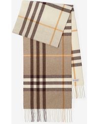 Burberry - Gradient Check Cashmere Scarf - Lyst