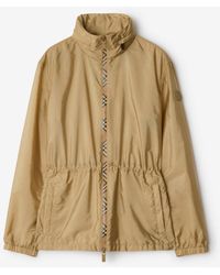 Burberry - Short Checker-Tape Nylon Parka - Lyst