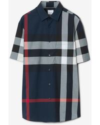 Burberry - Somerton Checked Regular-fit Stretch-cotton Shirt - Lyst