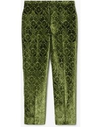 Burberry - Baroque Velvet Tailored Trousers - Lyst