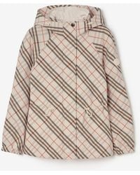 Burberry - Reversible Check Nylon Shifford Hooded Jacket - Lyst