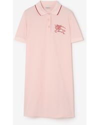 Burberry - Heart Knight Cotton Polo Shirt Dress - Lyst
