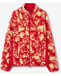 Burberry - Reversible Rose Fleece Jacket - Lyst