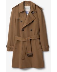 Burberry - Mid-Length Cashmere Trench Coat - Lyst