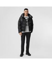 Burberry - Detachable Sleeves Puffer Jacket - Lyst