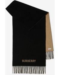Burberry - Reversible Knight Cashmere Scarf - Lyst