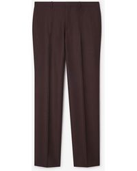 Burberry - Striped Wool Mohair Tailored Trousers - Lyst