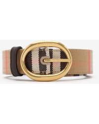Burberry - Reversible Check Bloomsbury Belt​ - Lyst