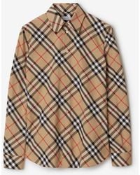 Burberry - Classics Slim Fit Check Cotton Shirt - Lyst