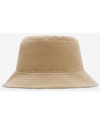Burberry - Reversible Gabardine Bucket Hat - Lyst