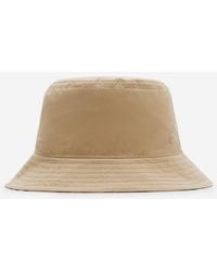 Burberry - Reversible Gabardine Bucket Hat - Lyst