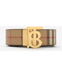 Burberry - Reversible Check Tb Belt - Lyst