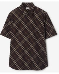 Burberry - Relaxed Fit Check Cotton Shirt - Lyst