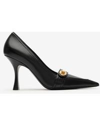 Burberry - Leather Cotswolds High Pumps - Lyst