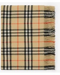 Burberry - Check Wool Cashmere Blanket - Lyst