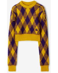 Burberry - Argyle Wool Sweater - Lyst