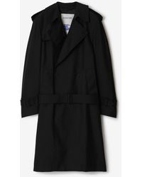 Burberry - Long Silk Blend Trench Coat - Lyst