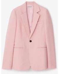 Burberry - Wool Tailored Jacket - Lyst