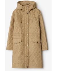 Burberry - Quilted Nylon Hooded Coat - Lyst