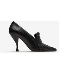 Burberry - Embossed Cameo Fringe Pumps​ - Lyst