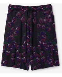 Burberry - Cherry Cotton Silk Shorts - Lyst
