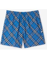 Burberry - Check Swim Shorts - Lyst