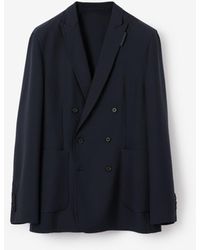 Burberry - Slim Fit Wool Tailored Jacket - Lyst
