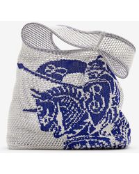 Burberry - Large Ekd Crochet Bag - Lyst