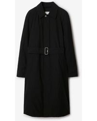 Burberry - Long Nylon Cotton Padded Car Coat - Lyst