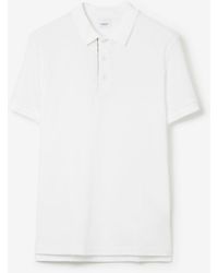 Burberry - Monogram Motif Cotton Piqué Polo Shirt - Lyst