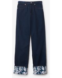 Burberry - Relaxed Fit Heavyweight Denim Jeans - Lyst